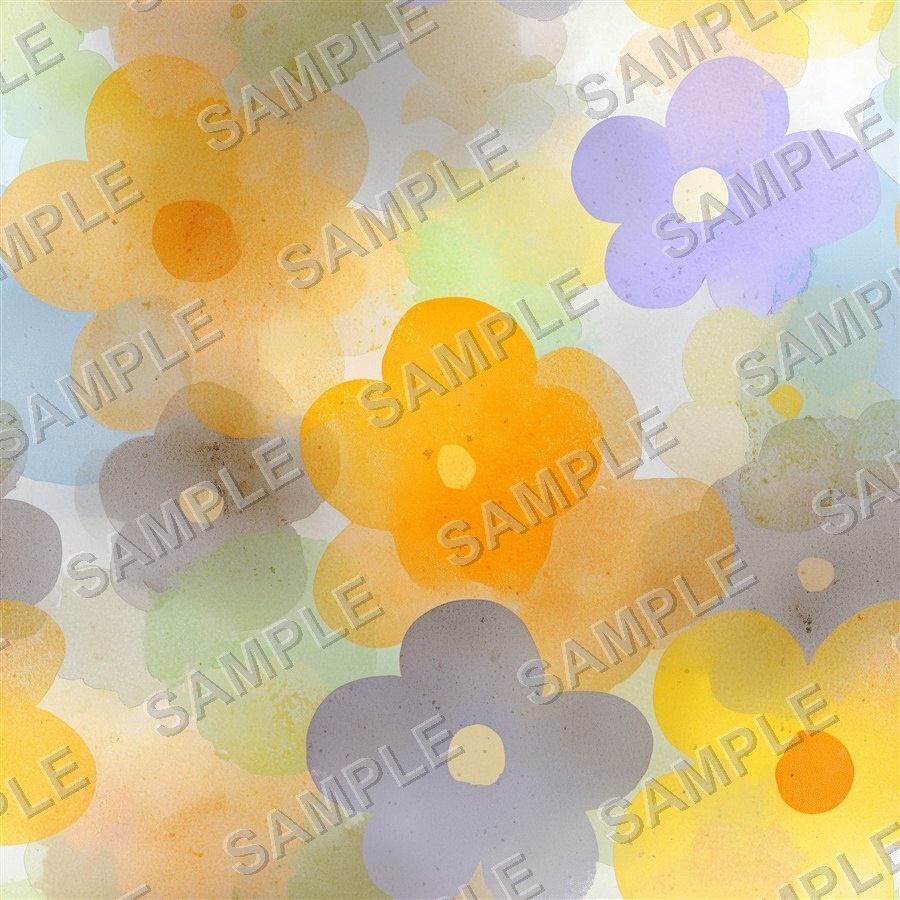 琥珀色に輝く淡い花柄24種|Ethereal Vol.5 AmberGlow