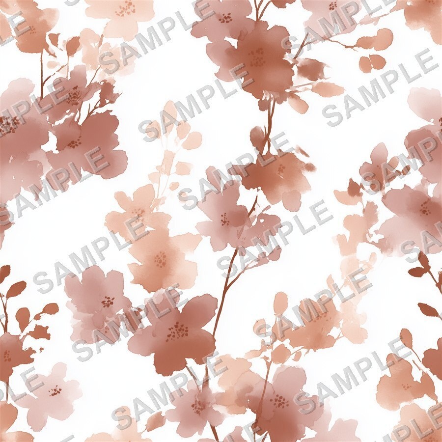 琥珀色に輝く淡い花柄24種|Ethereal Vol.5 AmberGlow