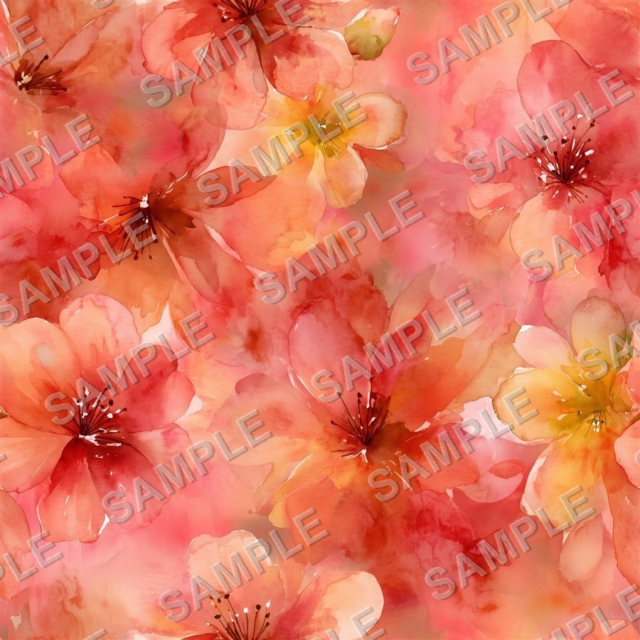 琥珀色に輝く淡い花柄24種|Ethereal Vol.5 AmberGlow