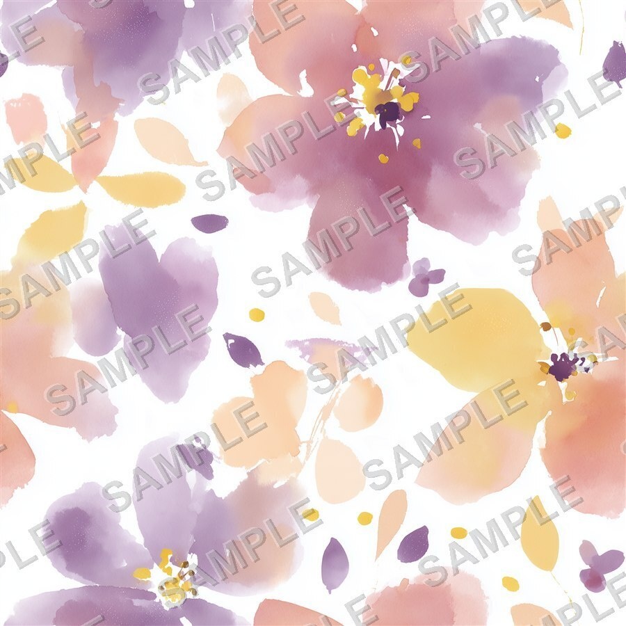 やわらかいぼかしの淡い花柄24種|Ethereal Vol.6 SoftBlur