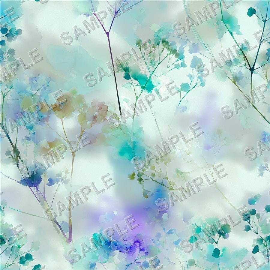 やわらかいぼかしの淡い花柄24種|Ethereal Vol.6 SoftBlur