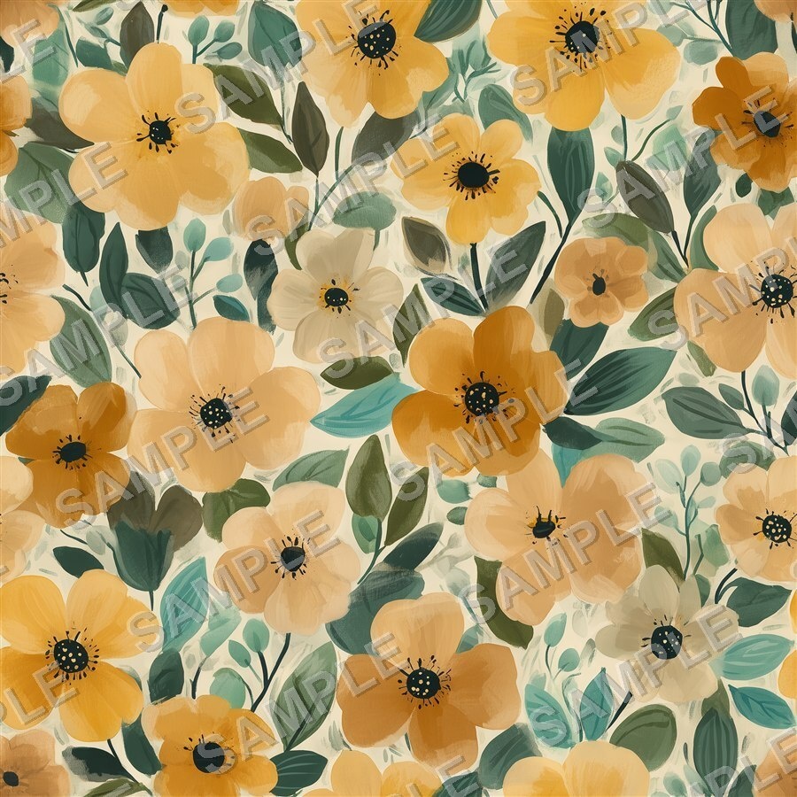 金色に輝く大柄花柄24種|GardenBloom Vol.1 GoldenSun
