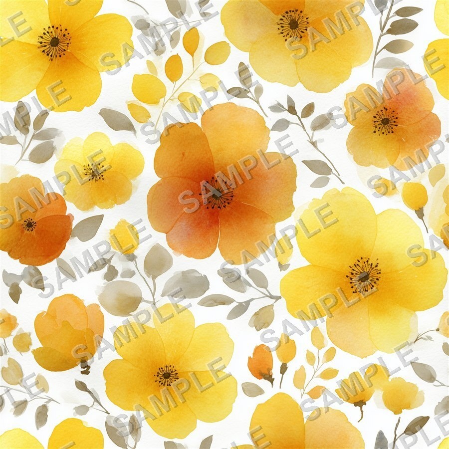 金色に輝く大柄花柄24種|GardenBloom Vol.1 GoldenSun