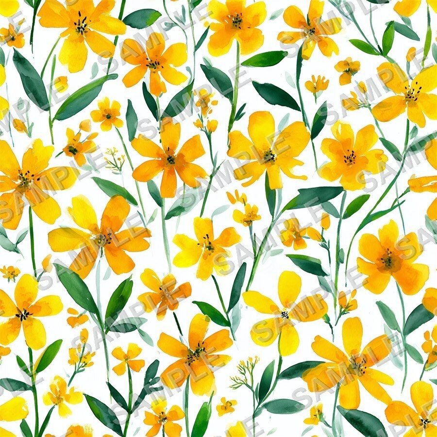 金色に輝く大柄花柄24種|GardenBloom Vol.1 GoldenSun