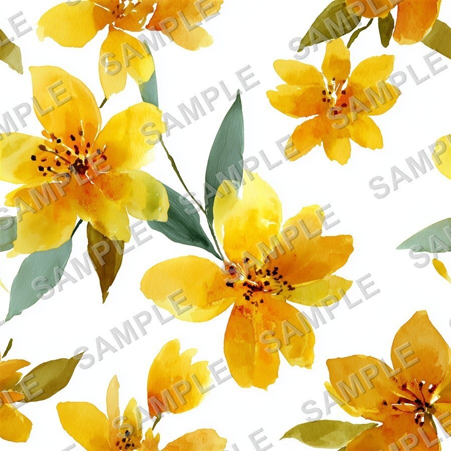 金色に輝く大柄花柄24種|GardenBloom Vol.1 GoldenSun