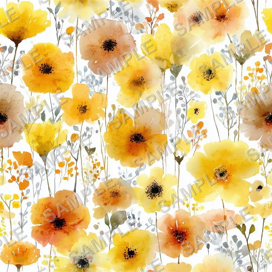 金色に輝く大柄花柄24種|GardenBloom Vol.1 GoldenSun