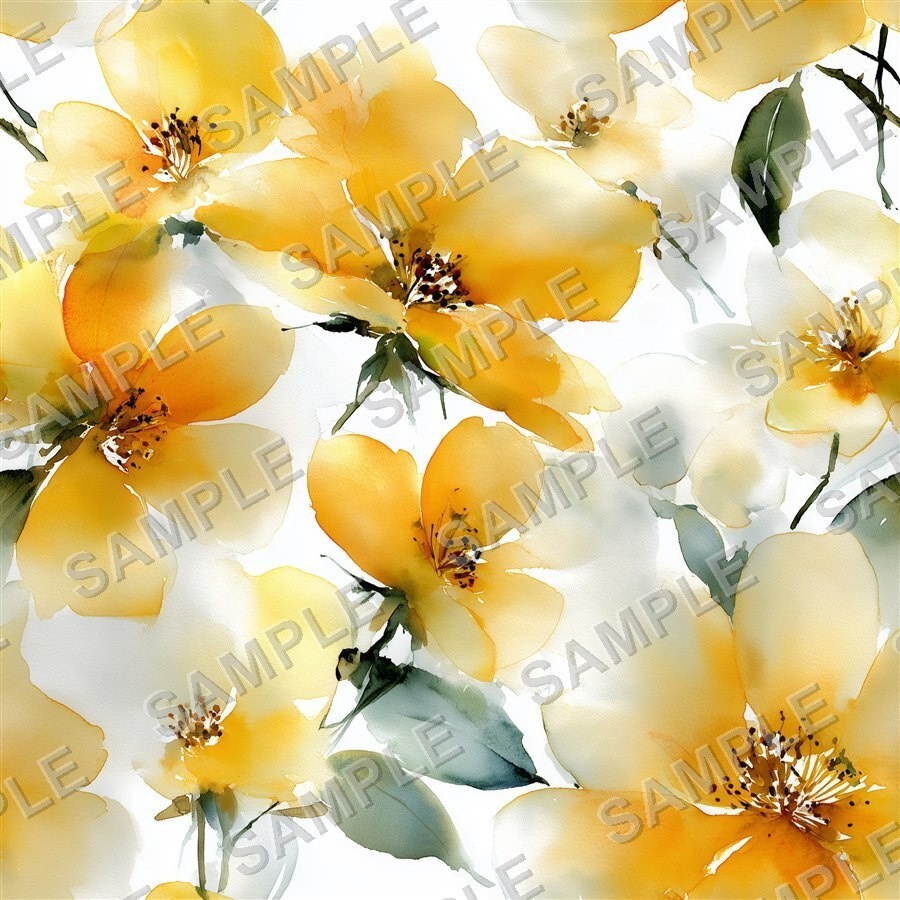 金色に輝く大柄花柄24種|GardenBloom Vol.1 GoldenSun