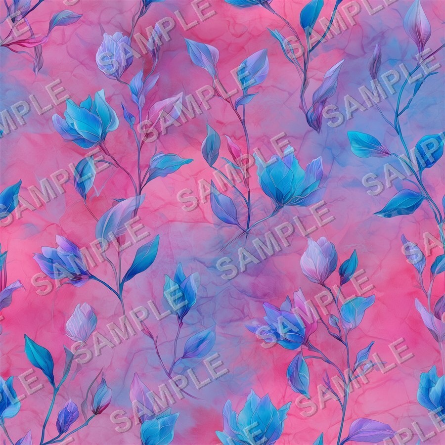 ブラッシュコーラルの大柄花柄24種|GardenBloom Vol.3 BlushCoral