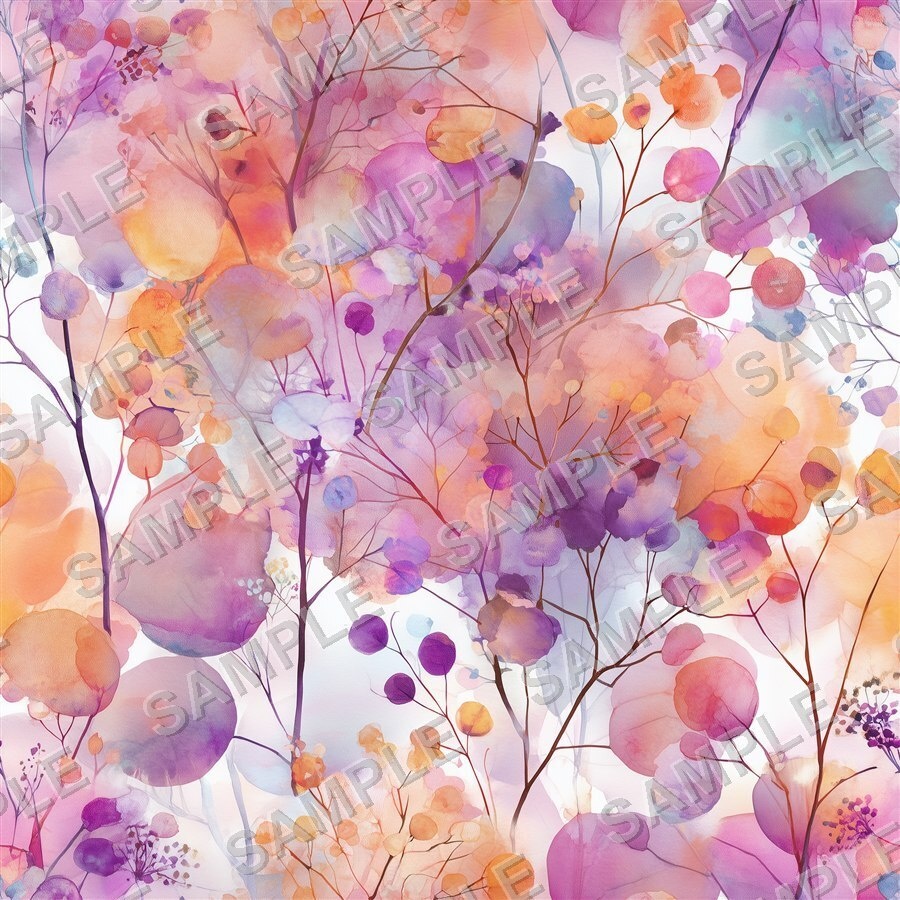 ブラッシュコーラルの大柄花柄24種|GardenBloom Vol.3 BlushCoral