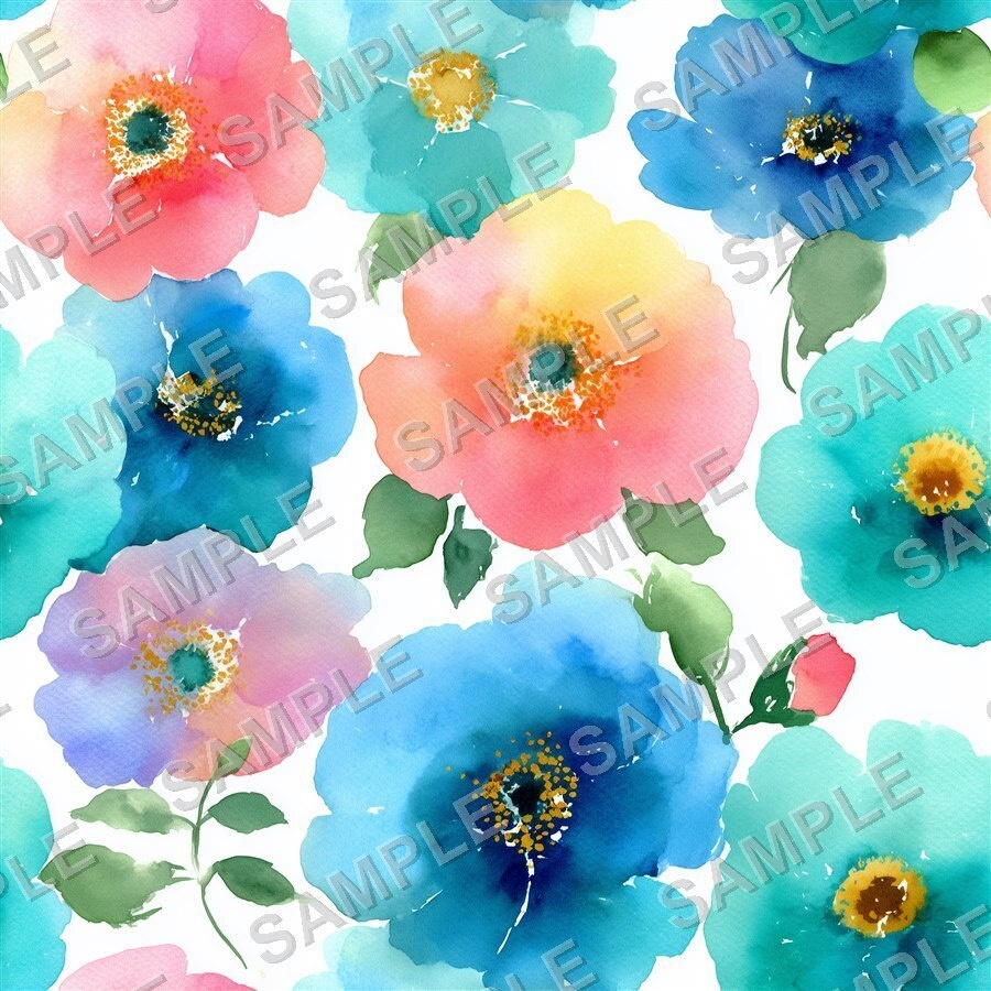 ビビッドミックスの大柄花柄24種|GardenBloom Vol.4 Mixed