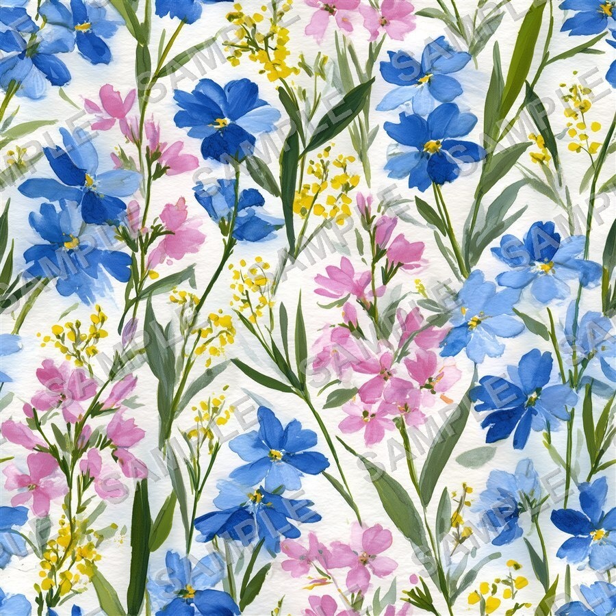 ビビッドミックスの大柄花柄24種|GardenBloom Vol.4 Mixed