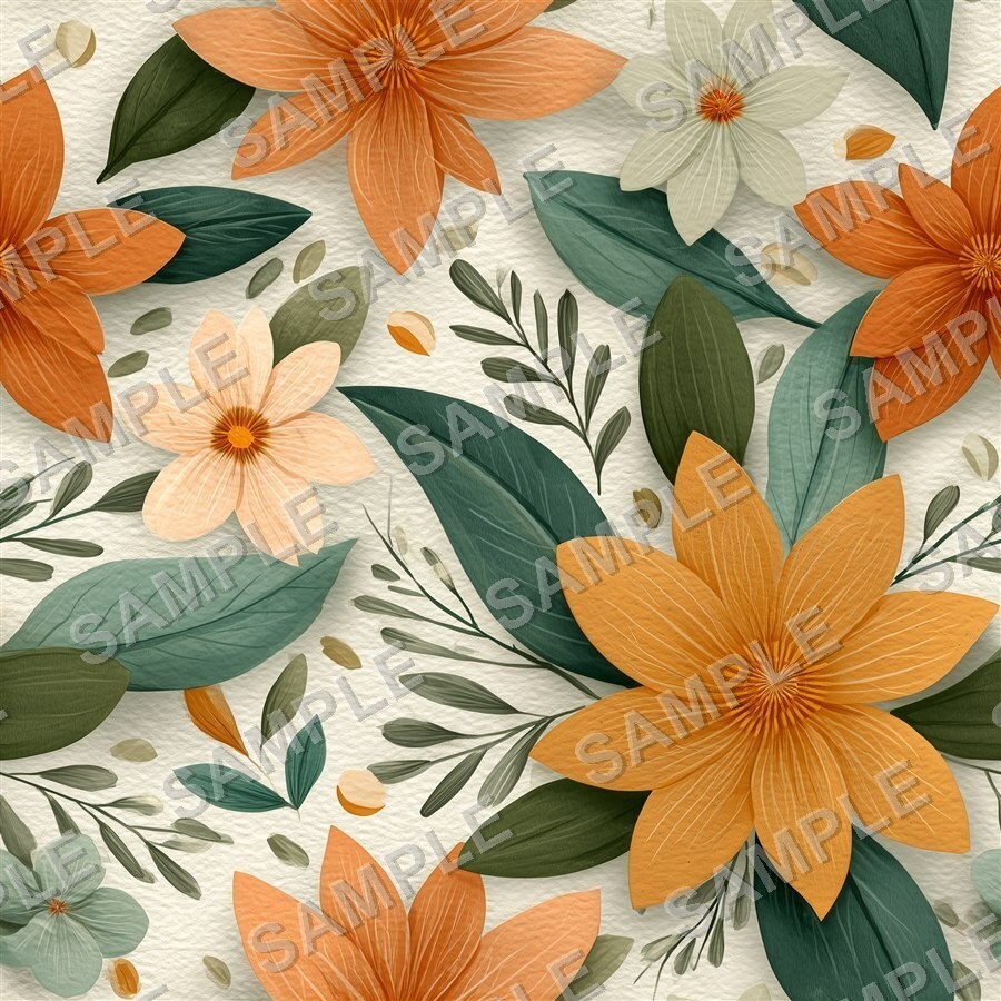 ビビッドミックスの大柄花柄24種|GardenBloom Vol.4 Mixed