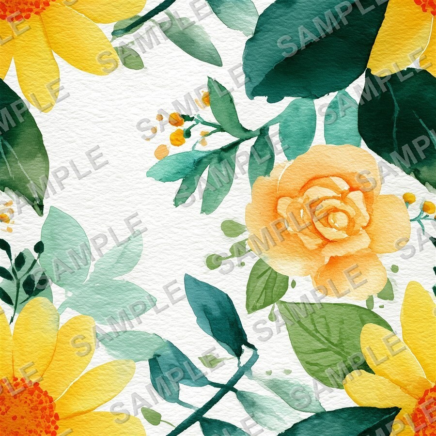 ビビッドミックスの大柄花柄24種|GardenBloom Vol.4 Mixed