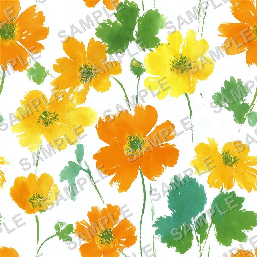 ビビッドミックスの大柄花柄24種|GardenBloom Vol.4 Mixed