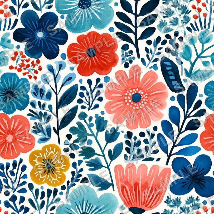 北欧テイストの花柄24種|NordicFloral Vol.1 ScandiBloom