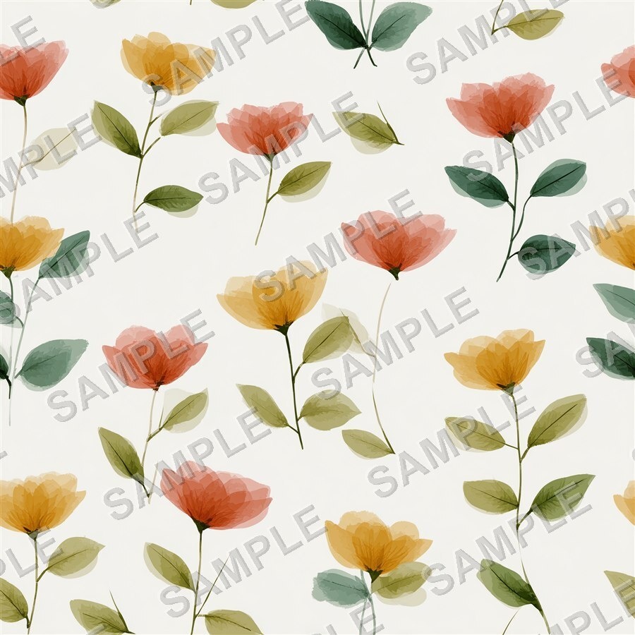 北欧ガーデン風花柄24種|NordicFloral Vol.2 ScandiGarden
