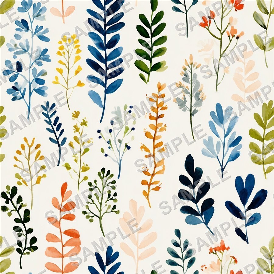 北欧ガーデン風花柄24種|NordicFloral Vol.2 ScandiGarden