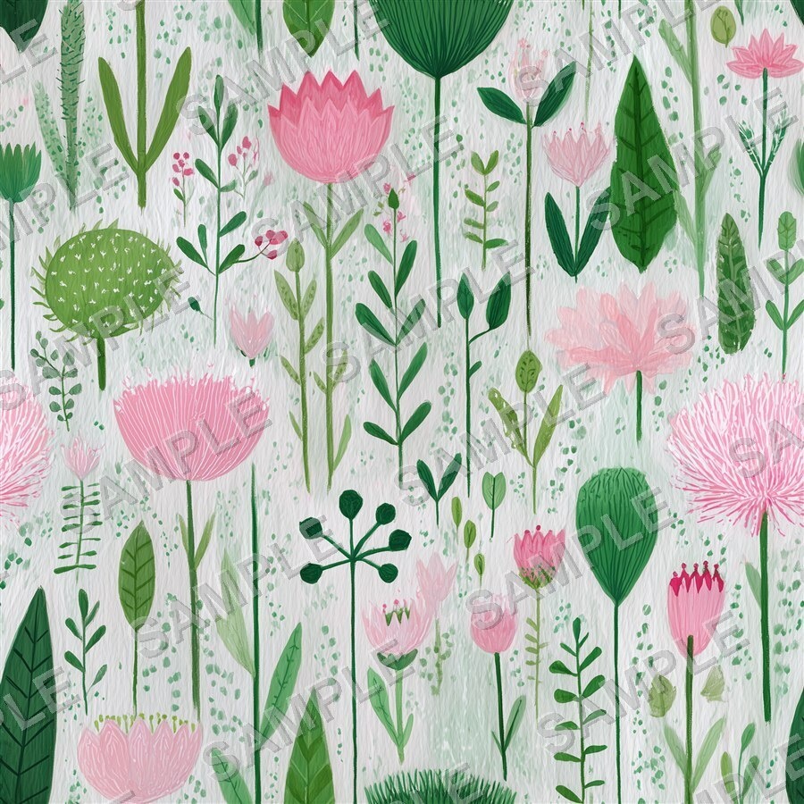 北欧ガーデン風花柄24種|NordicFloral Vol.2 ScandiGarden