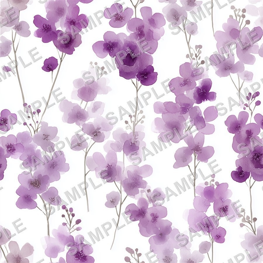 ティールブルーの花柄24種|OceanBloom Vol.1 TealBlue