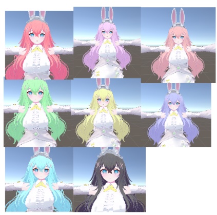 「INABA」 Hair Color Texture Set