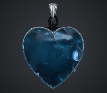 【無料】フラワーハートキーホルダー / Flower Heart Charm【VRChat想定】