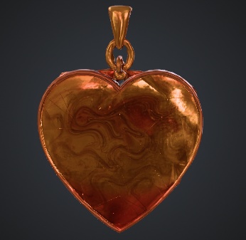 【無料】フラワーハートキーホルダー / Flower Heart Charm【VRChat想定】