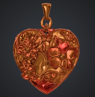 【無料】フラワーハートキーホルダー / Flower Heart Charm【VRChat想定】