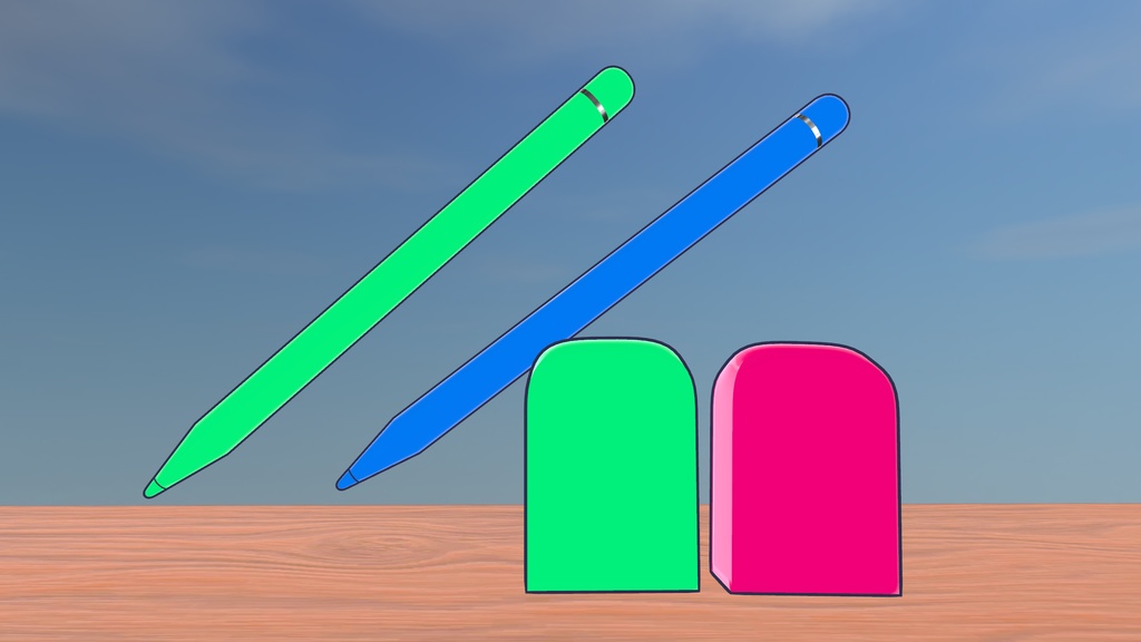 【期間限定無料】シンプルなQvPen差し替えモデル【~12/8まで】