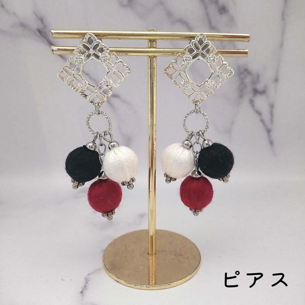 ツイステッドワンダーランド クルーウェルイメージ 巻き玉デザインピアス・イヤリング