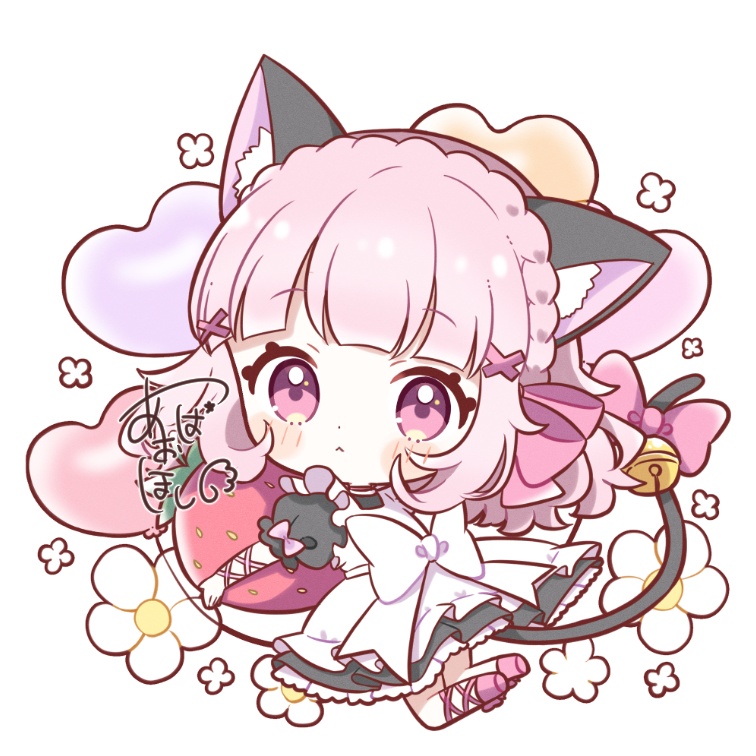 猫メイドアクリルキーホルダー