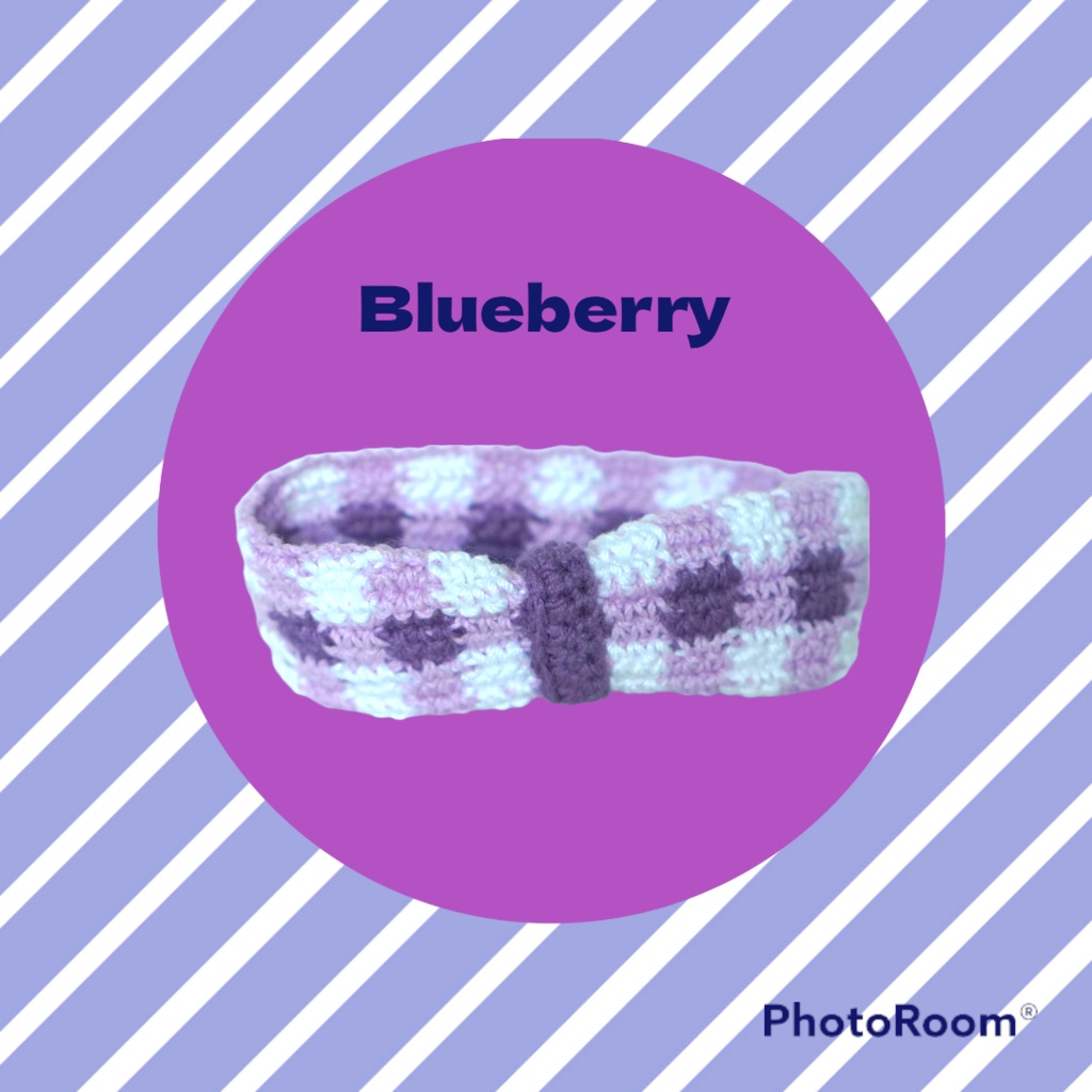 ギンガムチェックのヘアバンド