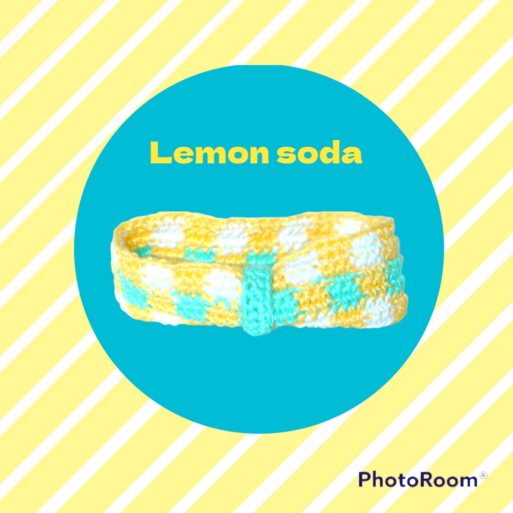 ギンガムチェックのヘアバンド