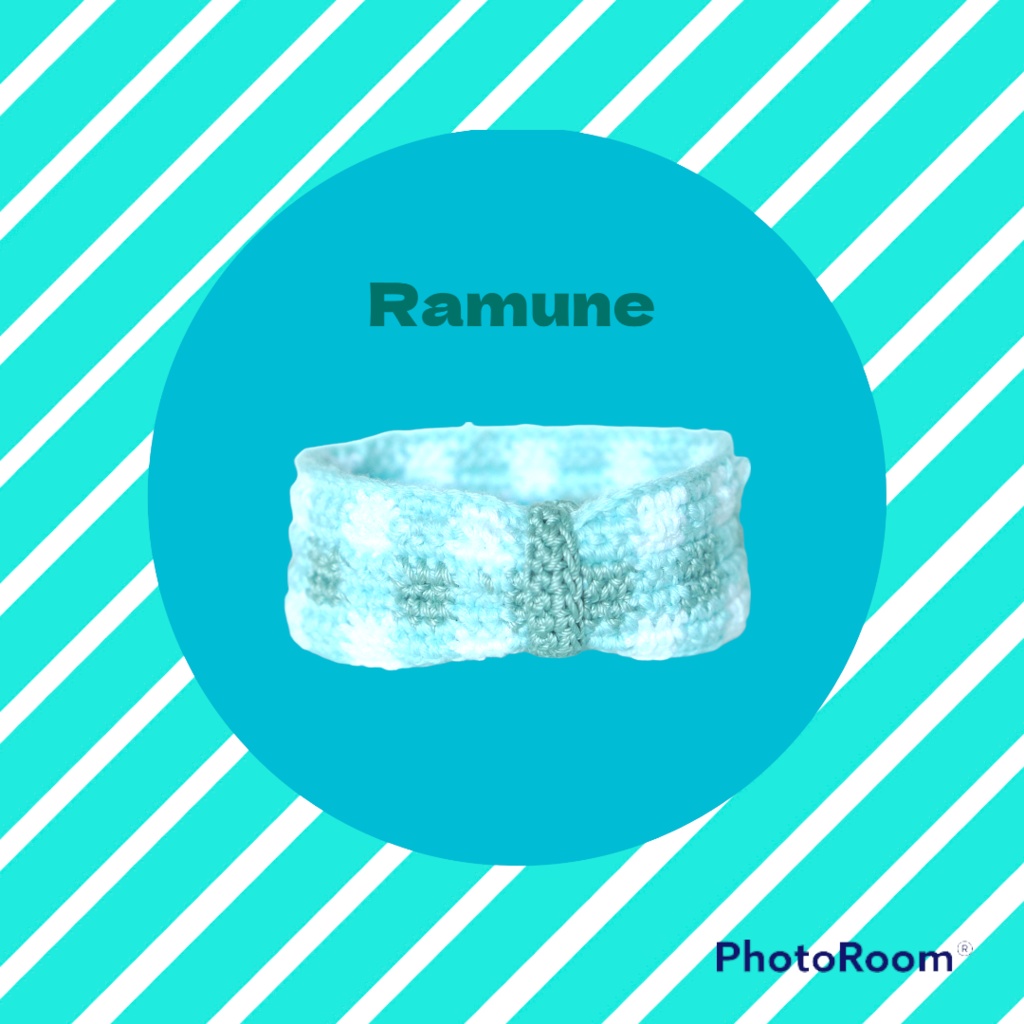 ギンガムチェックのヘアバンド