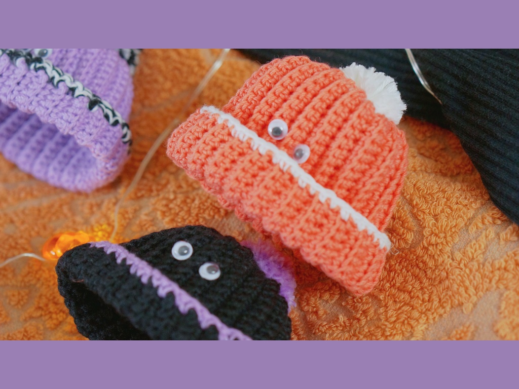 Halloween Monster Knit hat