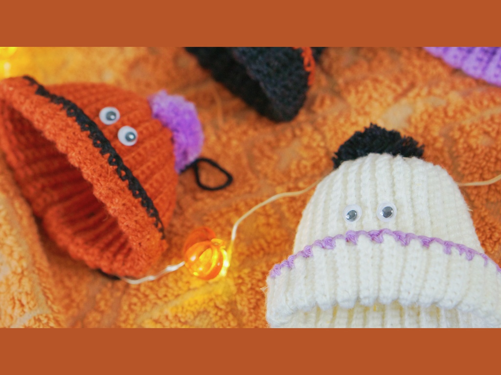 Halloween Monster Knit hat