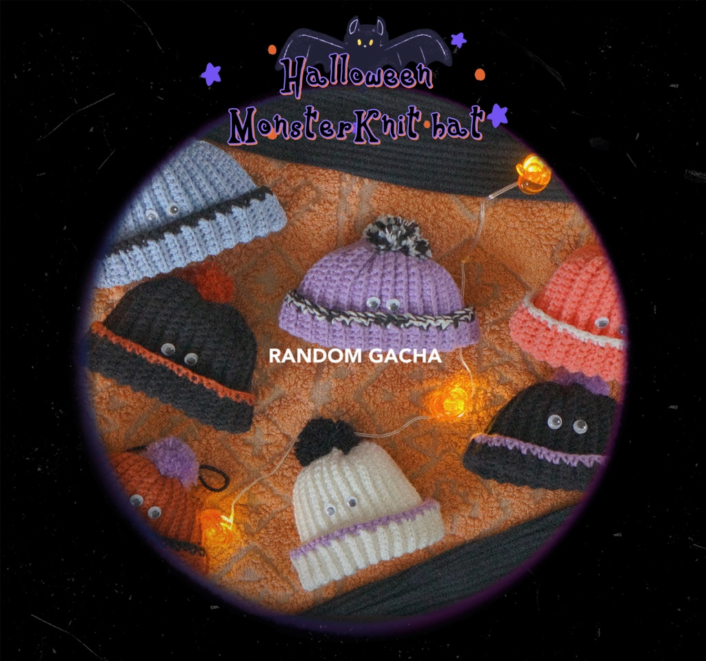 Halloween Monster Knit hat