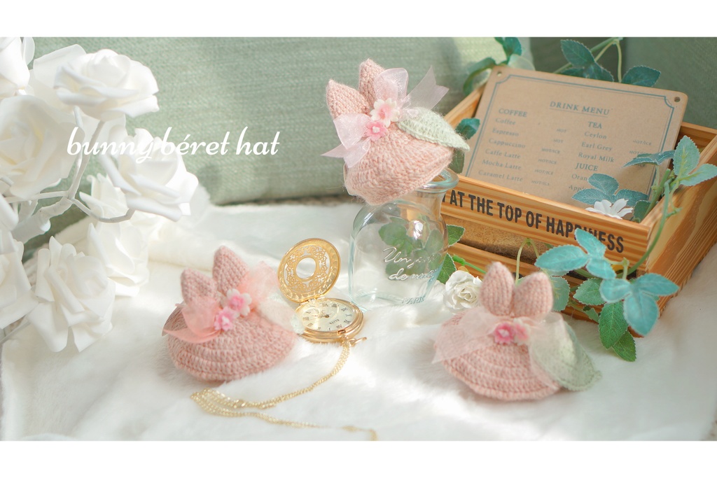 bunny béret hat 🌸Spring！🌸