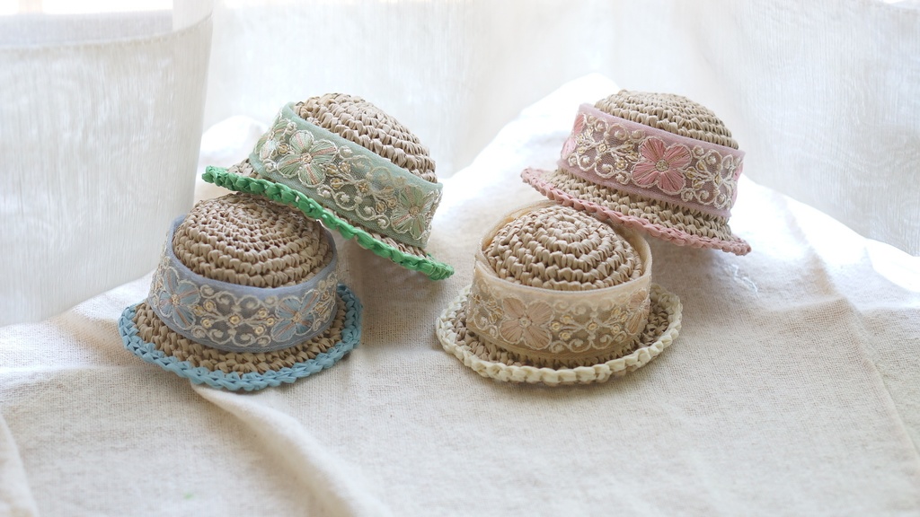 hydrangea straw hat【8/31まで！】