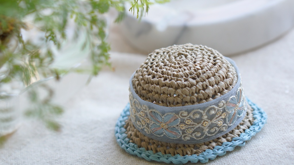 hydrangea straw hat【8/31まで!】