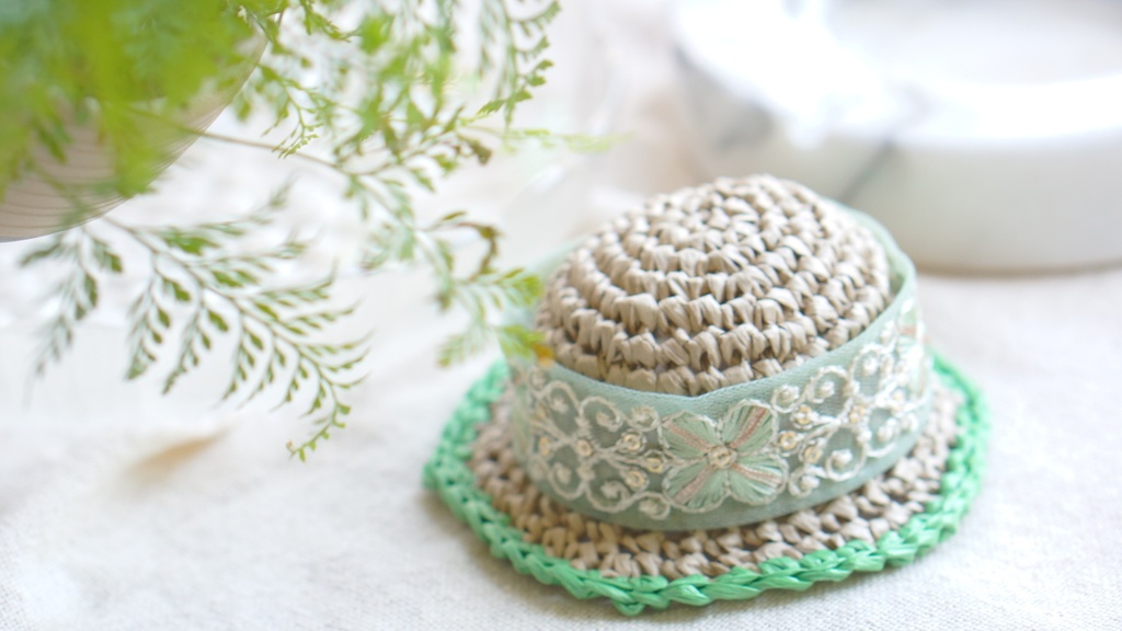 hydrangea straw hat【8/31まで!】