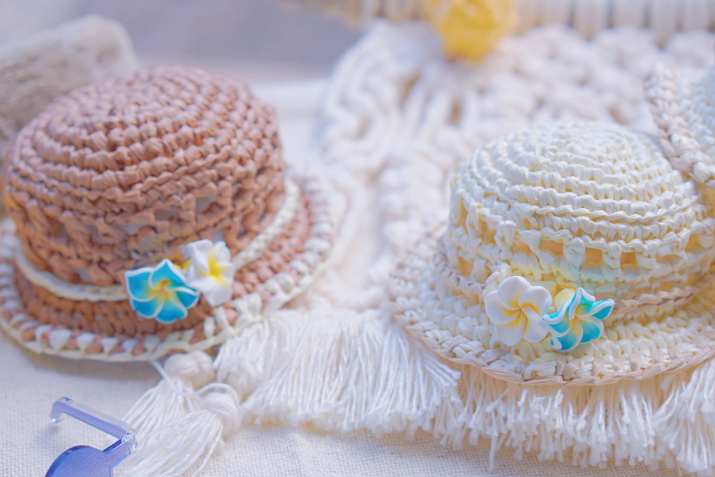 tropical straw hat【8/31まで!】