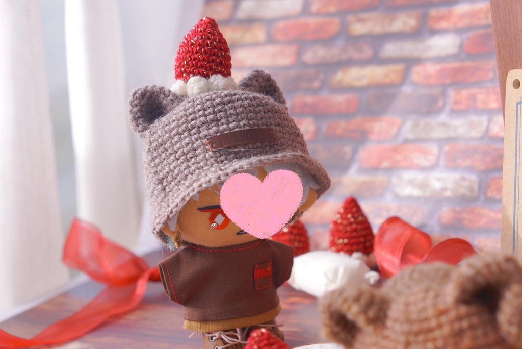 Valentine cat hat