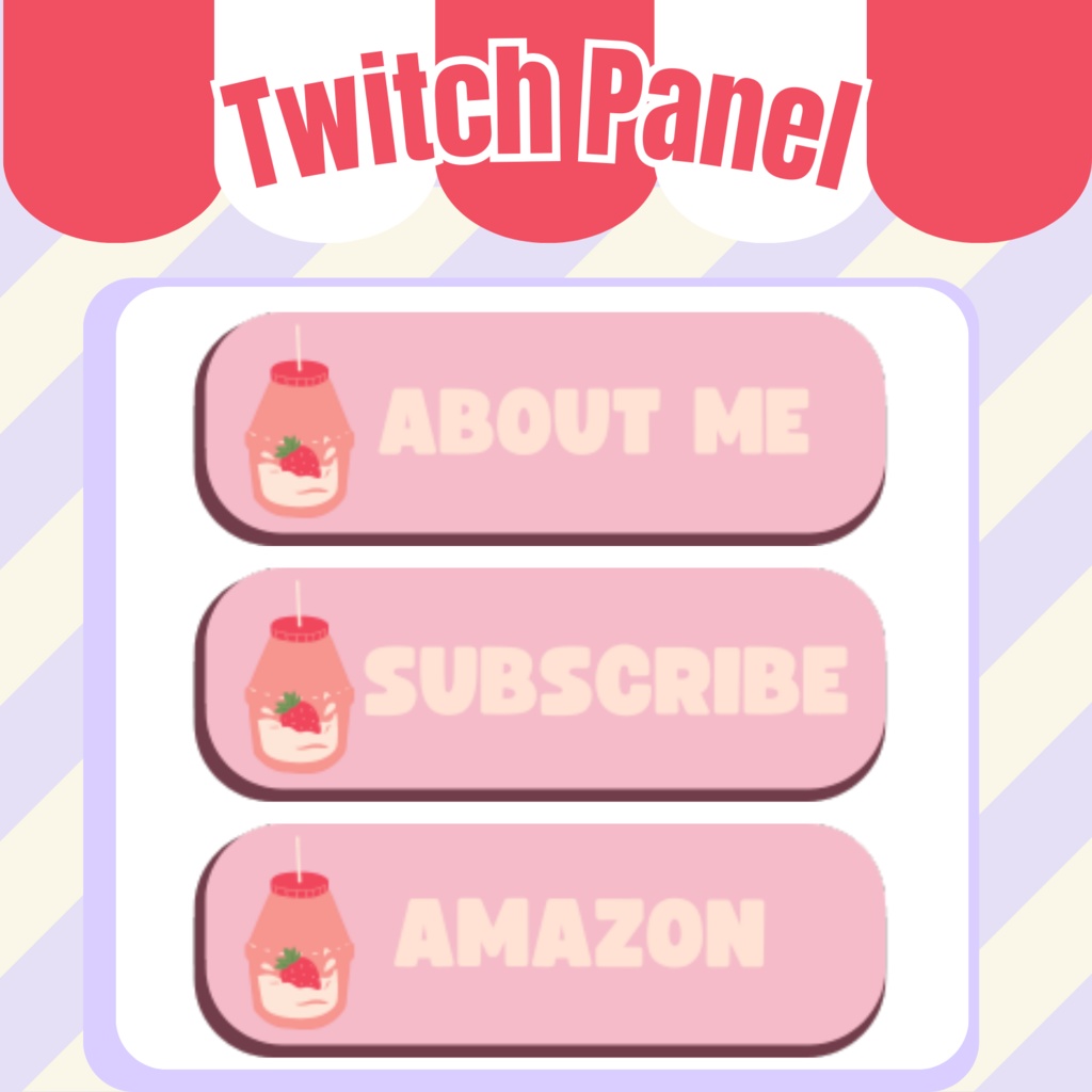 Twitchのパネル画像・Twitchバナー・Twitch Panels