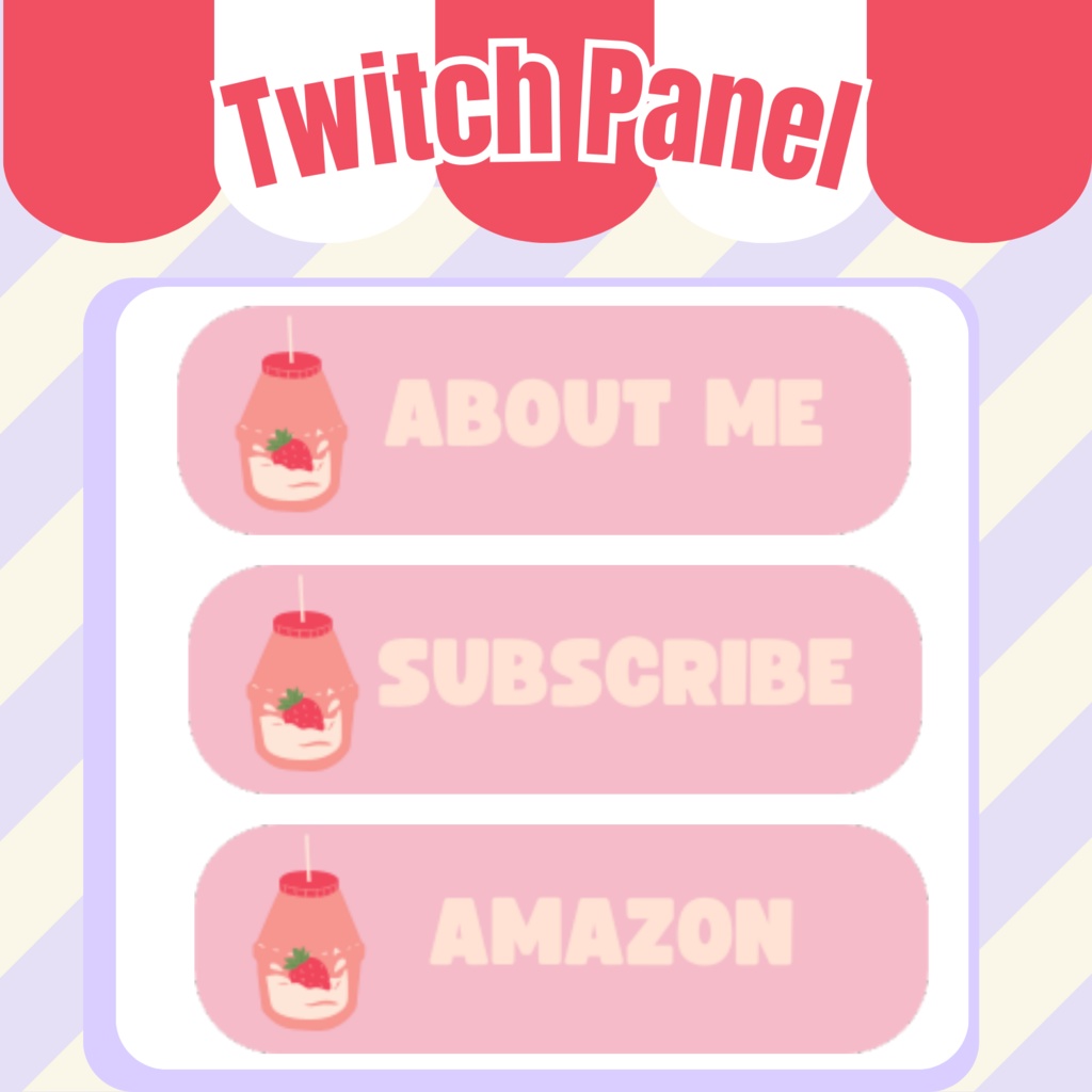 Twitchのパネル画像・Twitchバナー・Twitch Panels