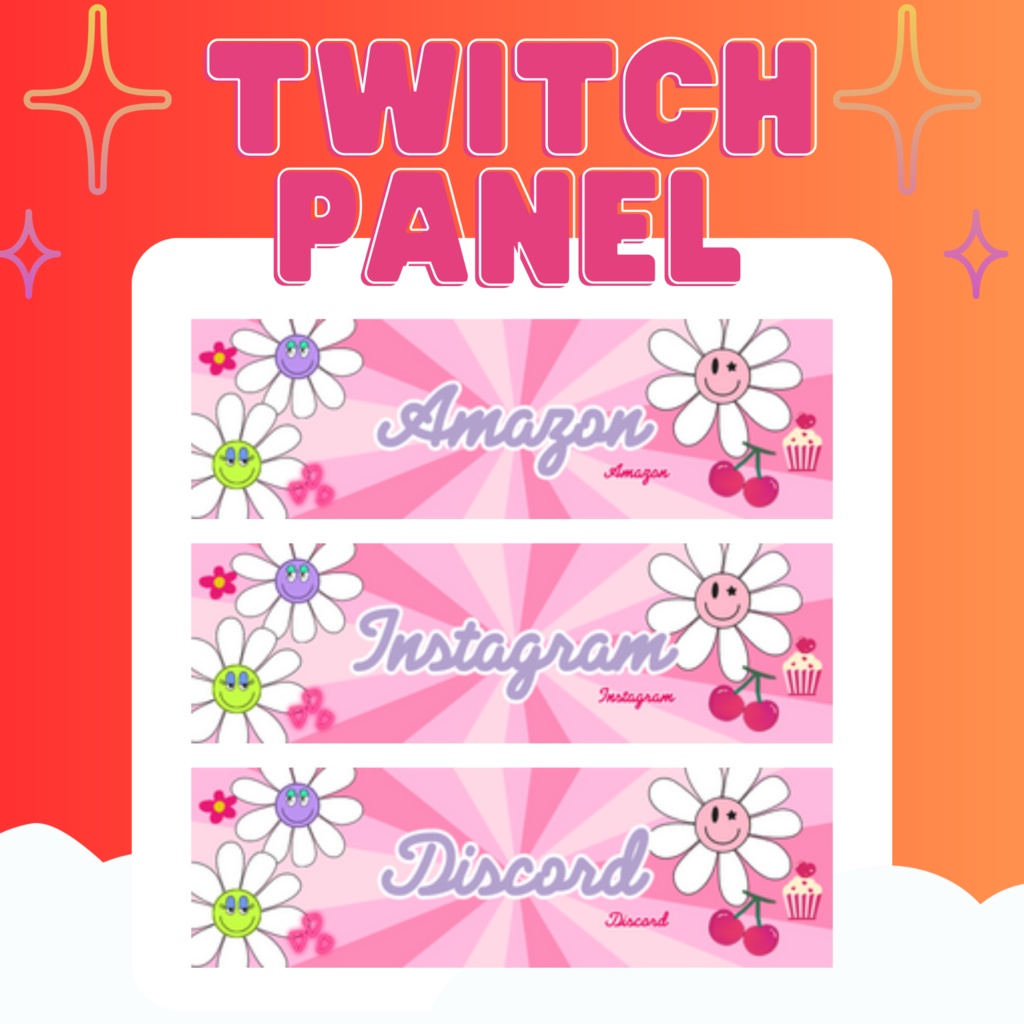 Twitchのパネル画像・Twitchバナー・Twitch Panels