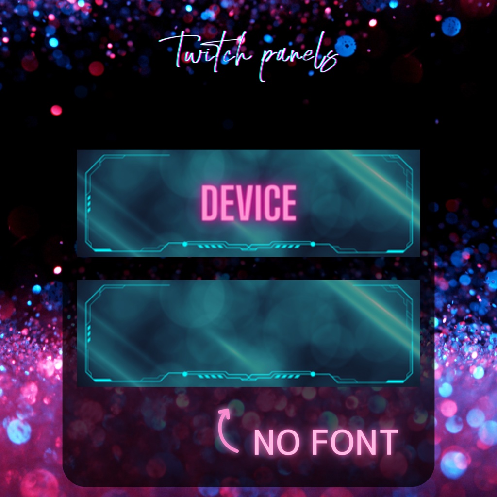 【3set】Twitchのパネル画像・Twitchバナー・Twitch Panels