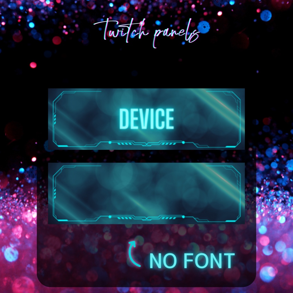 【3set】Twitchのパネル画像・Twitchバナー・Twitch Panels