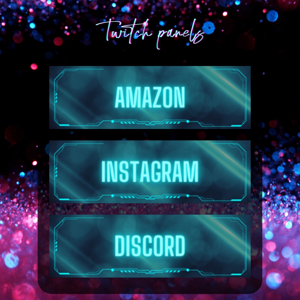 Twitchのパネル画像・Twitchバナー・Twitch Panels