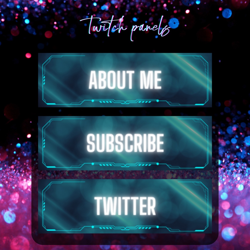 Twitchのパネル画像・Twitchバナー・Twitch Panels