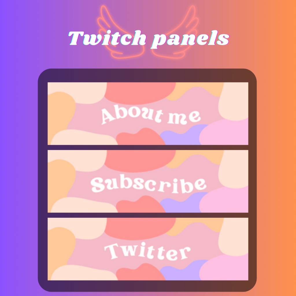Twitchのパネル画像・Twitchバナー・Twitch Panels
